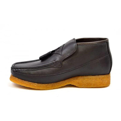 British Walkers Classic Men's Leather and Suede Slip On Crepe Sole Chukka Boots