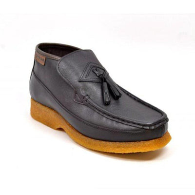 British Walkers Classic Men's Leather and Suede Slip On Crepe Sole Chukka Boots