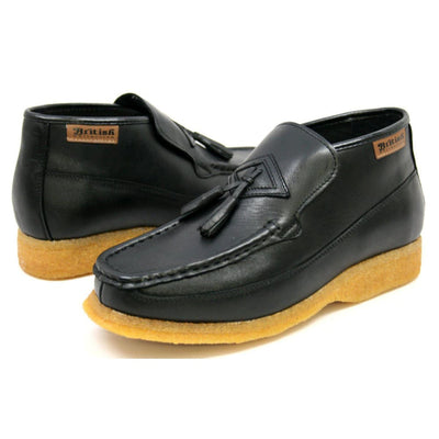British Walkers Classic Men's Leather and Suede Slip On Crepe Sole Chukka Boots