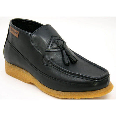 British Walkers Classic Men's Leather and Suede Slip On Crepe Sole Chukka Boots