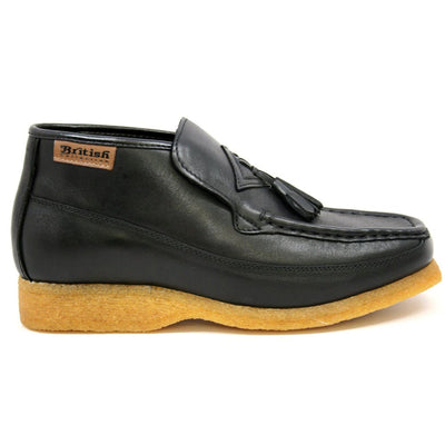 British Walkers Classic Men's Leather and Suede Slip On Crepe Sole Chukka Boots
