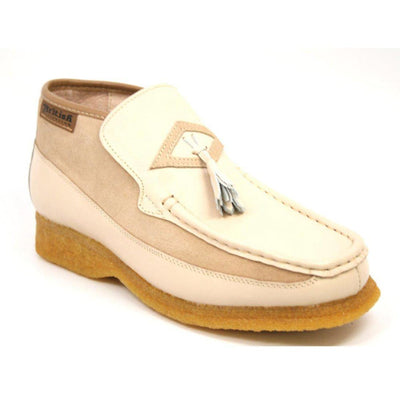 British Walkers Classic Men's Leather and Suede Slip On Crepe Sole Chukka Boots