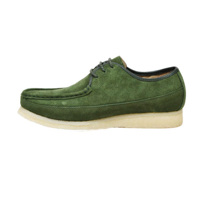 British Walkers Crown Low Top Men’s Suede Lace Up Crepe Sole Shoes