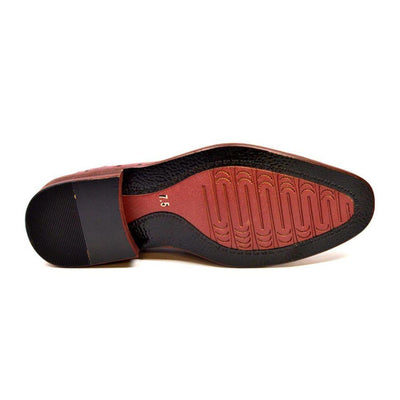 British Walkers Dolche Mens Ostrich Leather Slip On Shoes Exotic Luxury Style