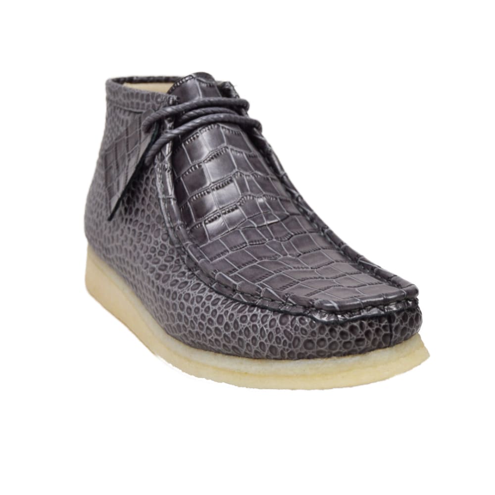 British Walkers Gators Men’s Gray Alligator Leather Limited Edition Chukka Boots