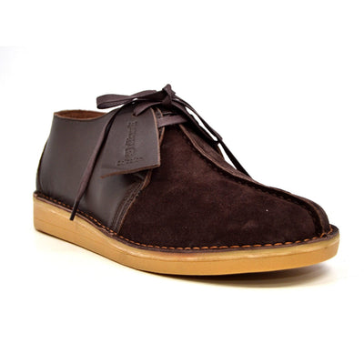 British Walkers Kingston Men's Black and Grey Split Toe Leather and Suede Lace Up Shoes view 31