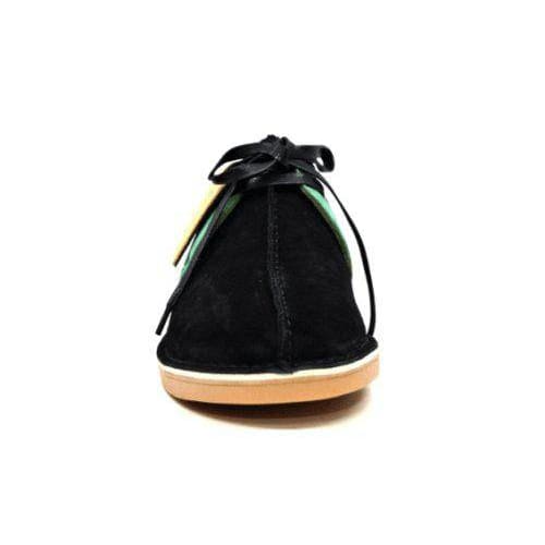 British Walkers Kingston Men’s Jamaica Green–Yellow–Black SplitToe Leather & Suede Shoes – Handcrafted Island Heritage Luxury with Bold Cultural Flair
