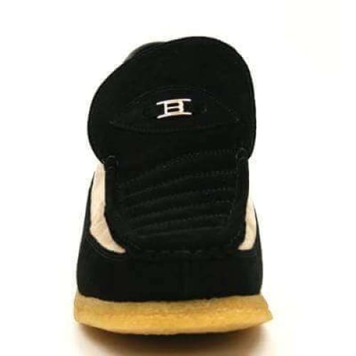 British Walkers Liberty Men's Black and Tan Suede Slip On Chukka Boots