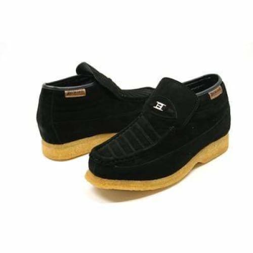 British Walkers Liberty Men's Black Suede Slip On Chukka Boots