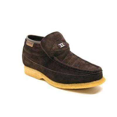 British Walkers Liberty Men's Brown Suede Slip On Chukka Boots