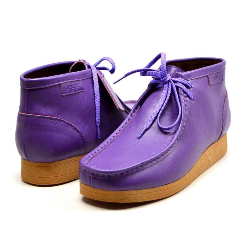 British Walkers New Castle 2 – Premium Purple Leather Men’s Chukka Boot Handcrafted Bold Luxury