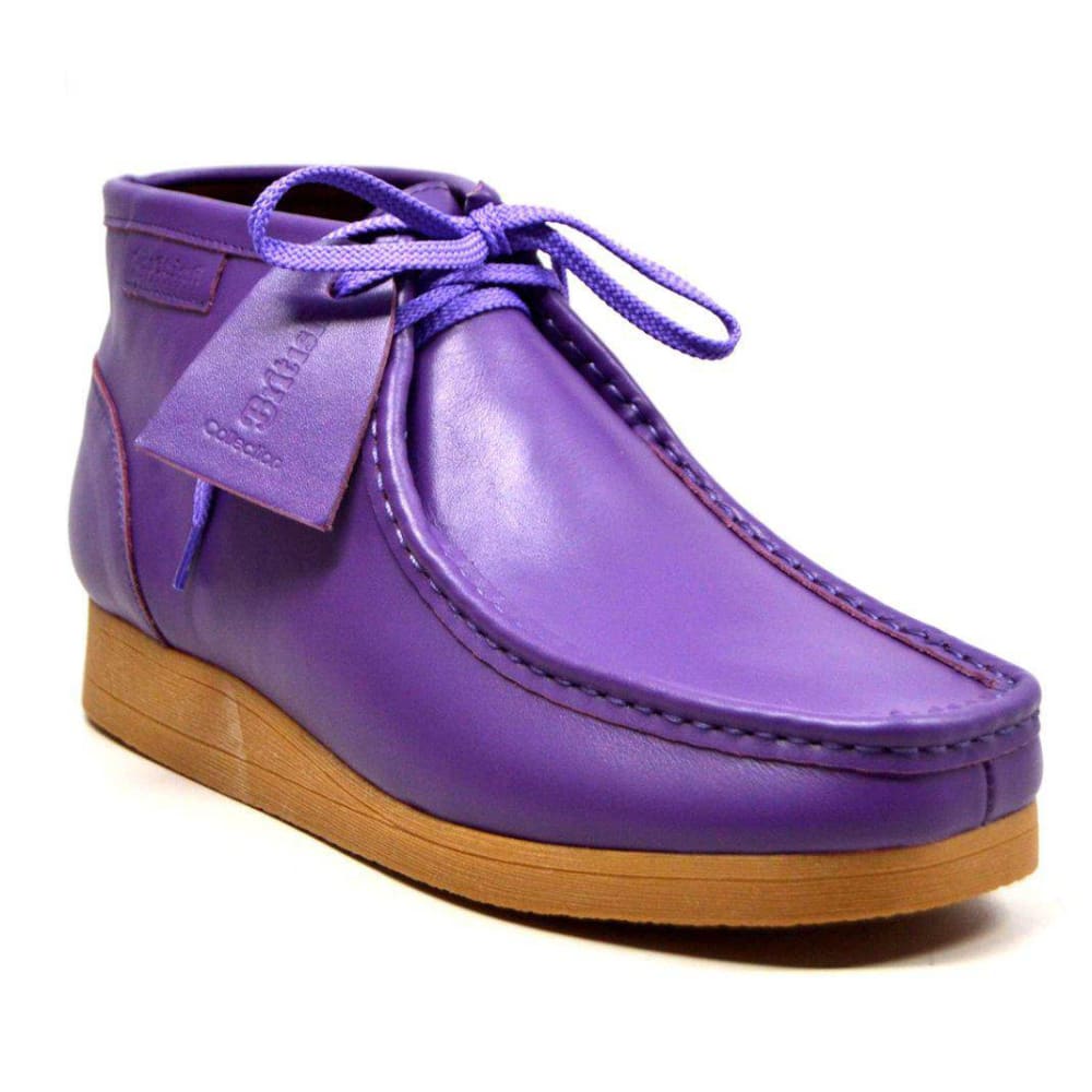 British Walkers New Castle 2 – Premium Purple Leather Men’s Chukka Boot Handcrafted Bold Luxury