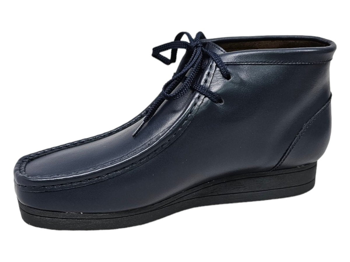 British Walkers New Castle Men's Dark Navy Leather Chukka Boot