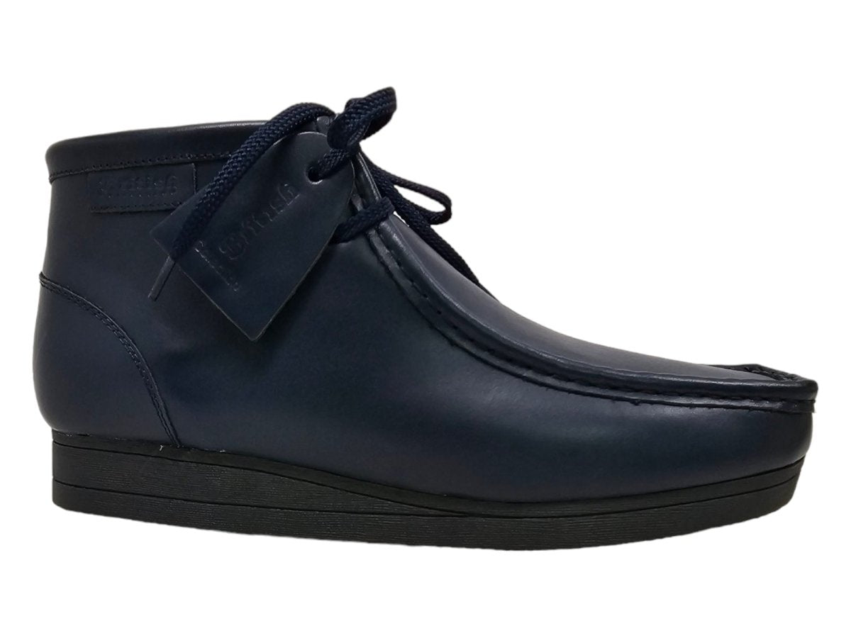 British Walkers New Castle Men's Dark Navy Leather Chukka Boot
