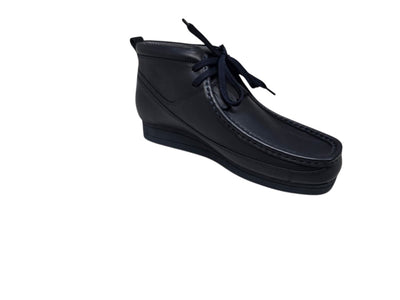 British Walkers New Castle Men's Premium French Lambskin Leather Moc Toe Ankle Boots