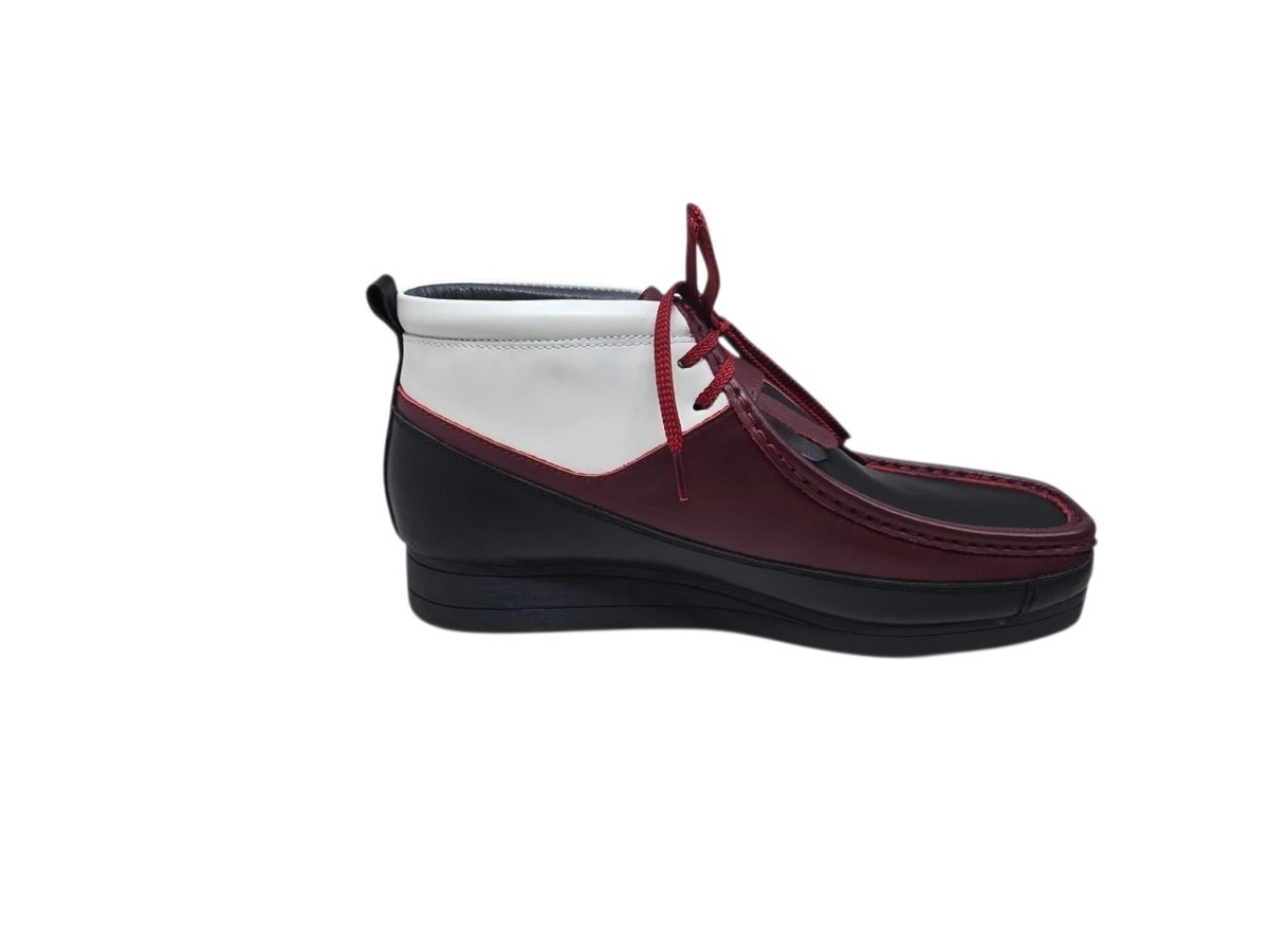 British Walkers New Castle Men's Premium French Lambskin Leather Moc Toe Ankle Boots