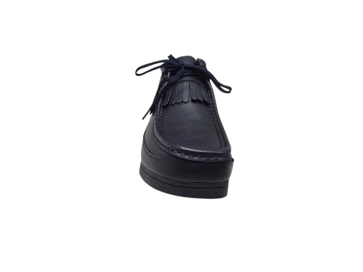 British Walkers New Castle Men's Premium French Lambskin Leather Moc Toe Ankle Boots