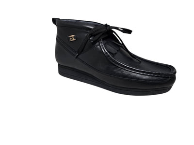 British Walkers New Castle Men's Premium French Lambskin Leather Moc Toe Ankle Boots