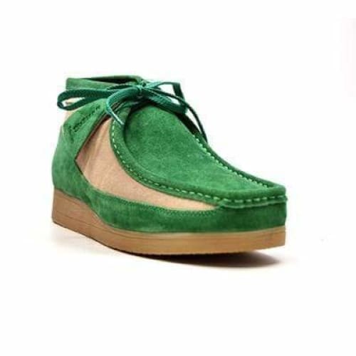 British Walkers New Castle Green and Beige Suede Men’s Chukka Boots