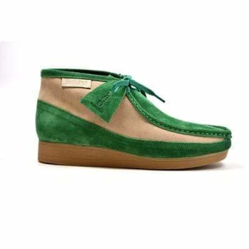 British Walkers New Castle Green and Beige Suede Men’s Chukka Boots