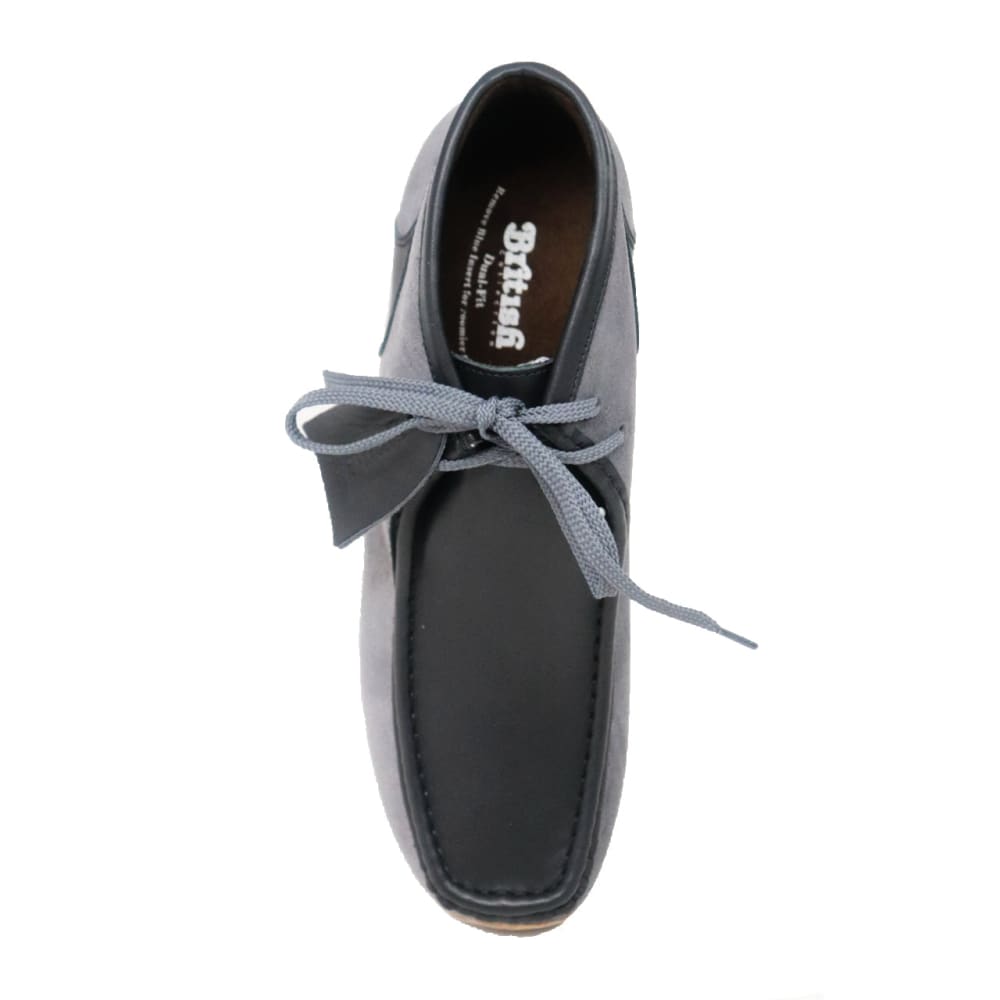 British Walkers New Castle GT – Gray & Black Suede Men’s Chukka Boot ModernSole TwoTone Craft with Signature GT Style