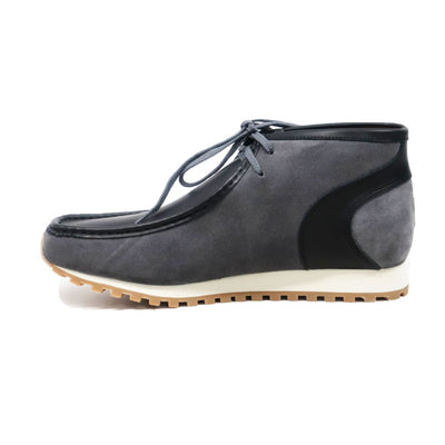 British Walkers New Castle GT – Gray & Black Suede Men’s Chukka Boot ModernSole TwoTone Craft with Signature GT Style