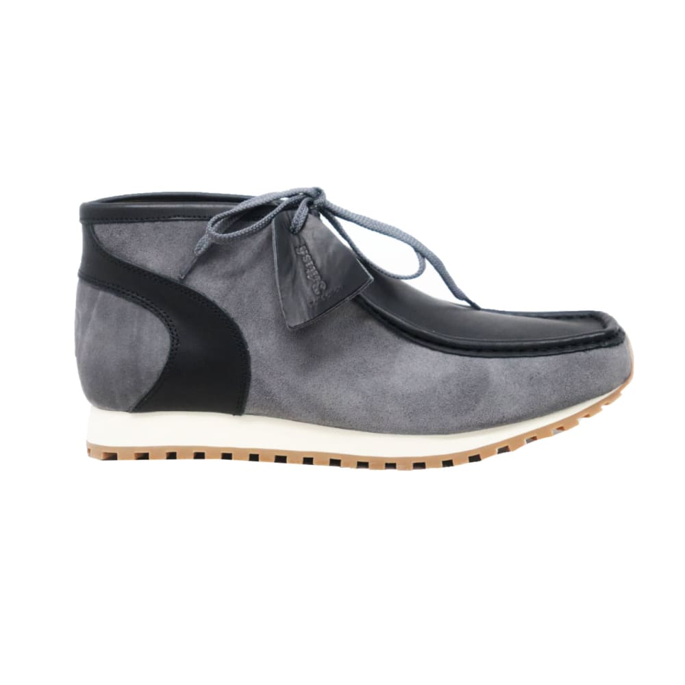 British Walkers New Castle GT – Gray & Black Suede Men’s Chukka Boot ModernSole TwoTone Craft with Signature GT Style