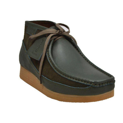 British Walkers New Castle Men's Classic Moc Toe Leather and Suede Chukka Boots