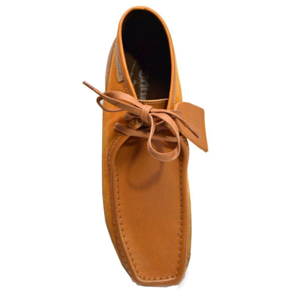 British Walkers New Castle Men's Classic Moc Toe Leather and Suede Chukka Boots