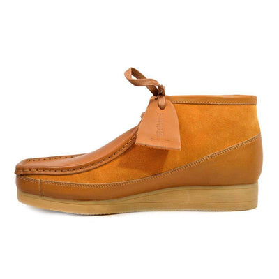 British Walkers New Castle Men's Classic Moc Toe Leather and Suede Chukka Boots
