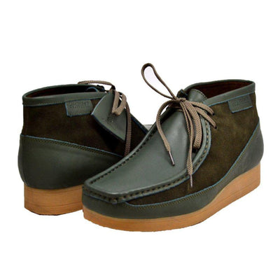 British Walkers New Castle Men's Classic Moc Toe Leather and Suede Chukka Boots