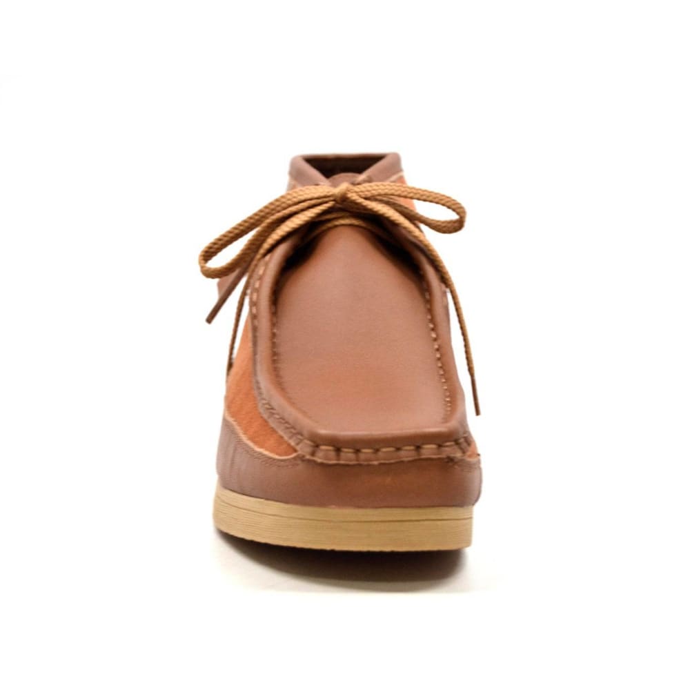 British Walkers New Castle Men's Classic Moc Toe Leather and Suede Chukka Boots