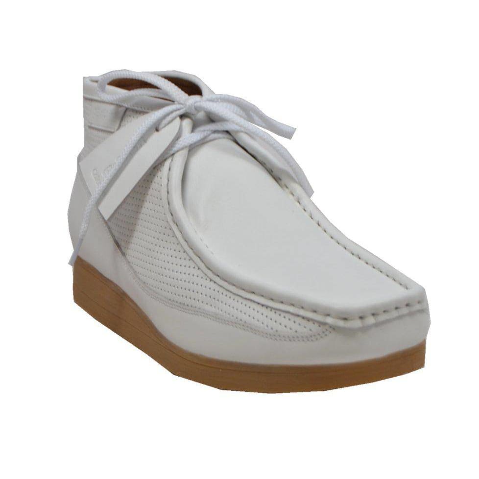 British Walkers New Castle Men's Classic Moc Toe Leather and Suede Chukka Boots