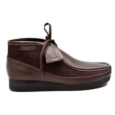 British Walkers New Castle Men's Classic Moc Toe Leather and Suede Chukka Boots
