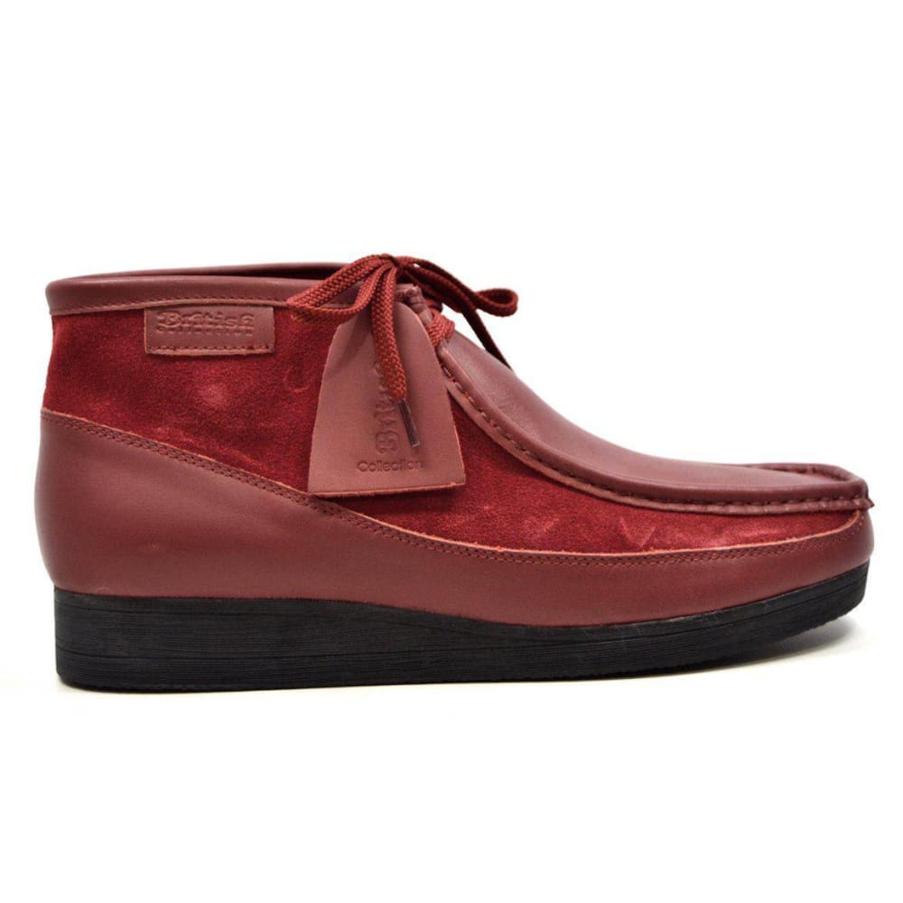 British Walkers New Castle Men's Classic Moc Toe Leather and Suede Chukka Boots