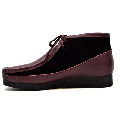 British Walkers New Castle Men's Classic Moc Toe Leather and Suede Chukka Boots