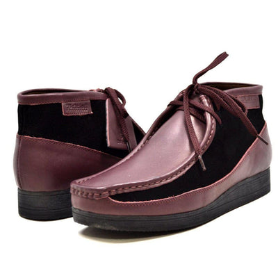 British Walkers New Castle Men's Classic Moc Toe Leather and Suede Chukka Boots