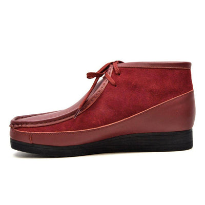 British Walkers New Castle Men's Classic Moc Toe Leather and Suede Chukka Boots