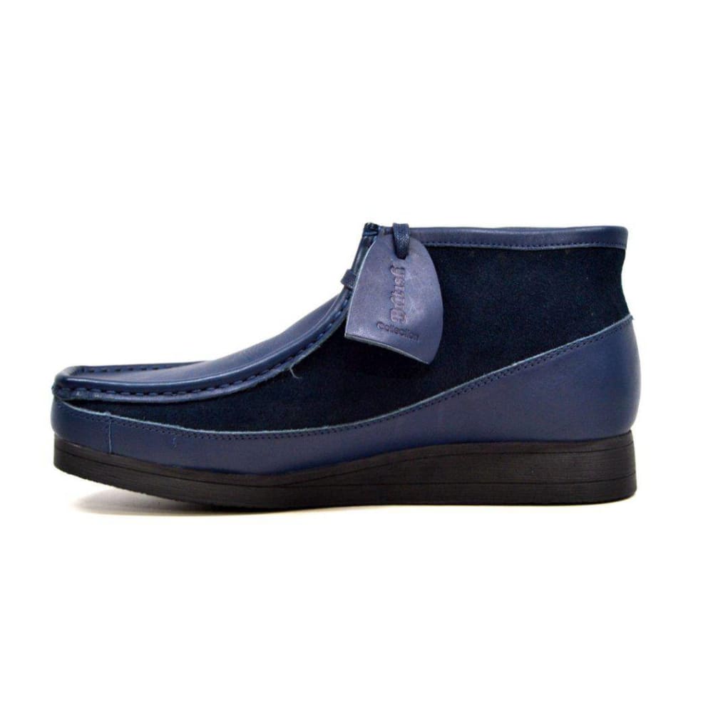 British Walkers New Castle Men's Classic Moc Toe Leather and Suede Chukka Boots