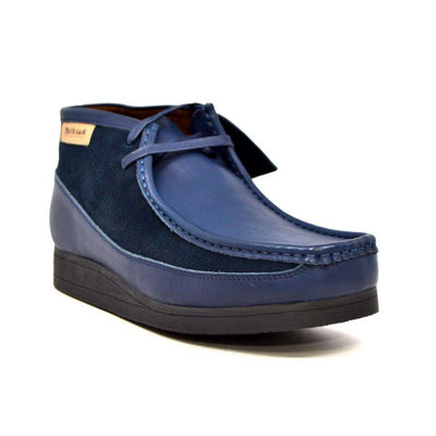 British Walkers New Castle Men's Classic Moc Toe Leather and Suede Chukka Boots