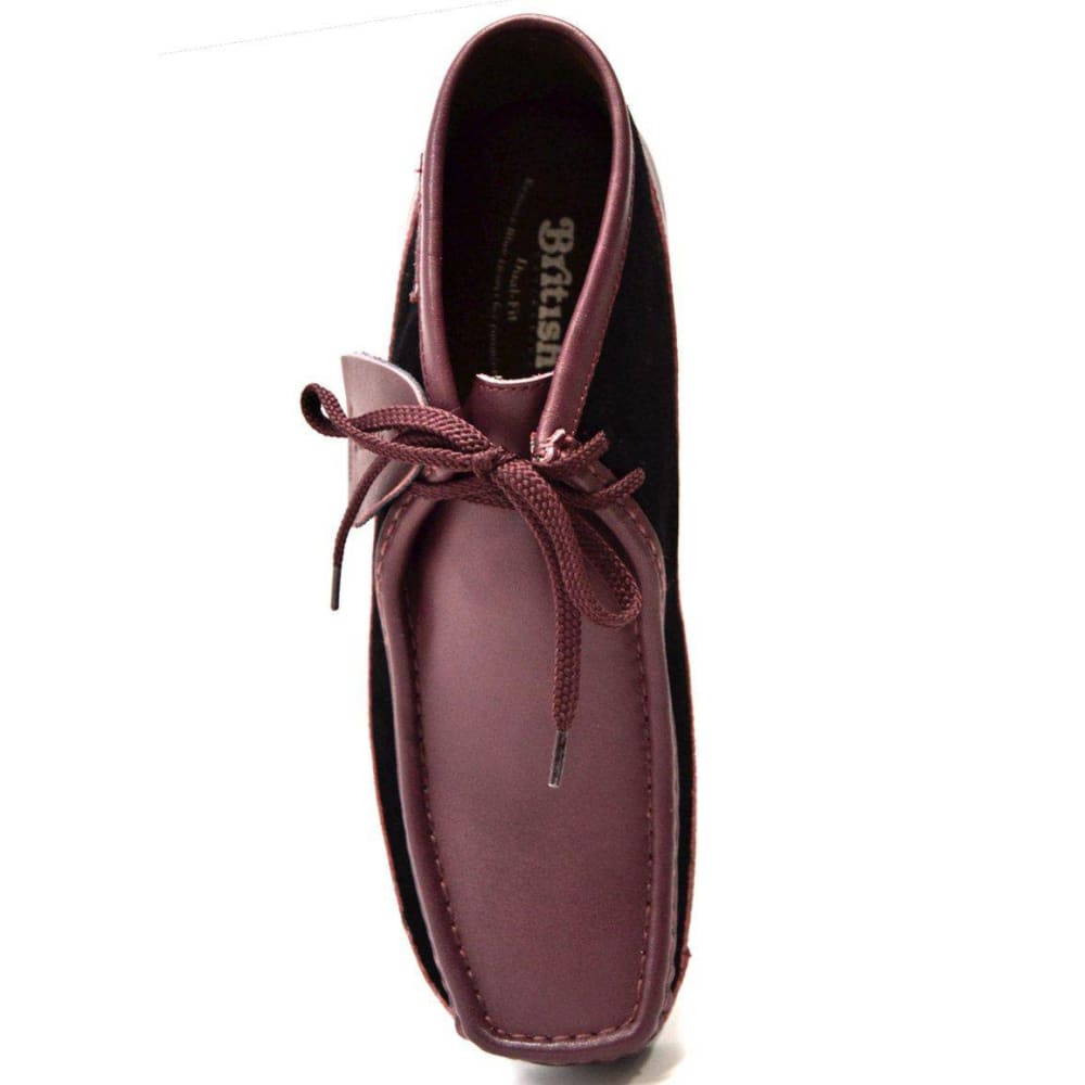 British Walkers New Castle Men's Classic Moc Toe Leather and Suede Chukka Boots