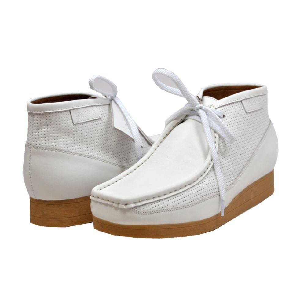 British Walkers New Castle Men's Classic Moc Toe Leather and Suede Chukka Boots