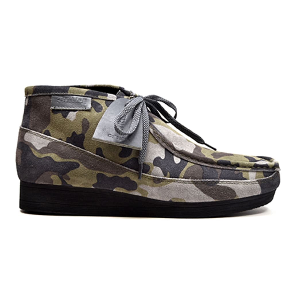 British Walkers New Castle Men's Multicolor Plaid Leather and Suede Chukka Boots