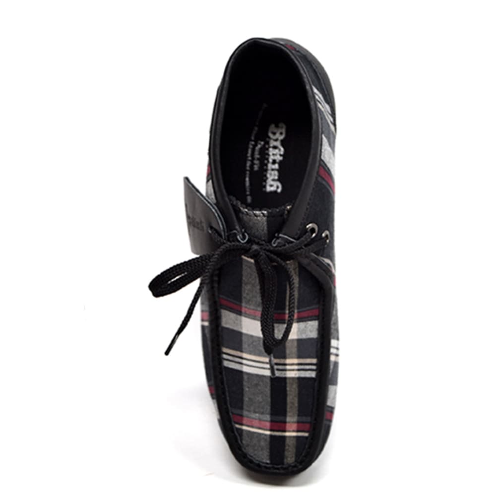 British Walkers New Castle Men's Multicolor Plaid Leather and Suede Chukka Boots
