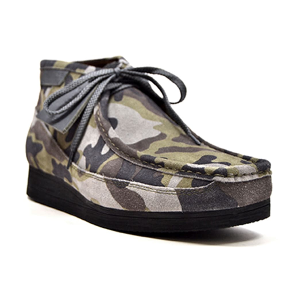 British Walkers New Castle Men's Multicolor Plaid Leather and Suede Chukka Boots
