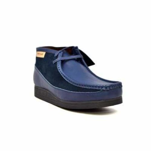 British Walkers New Castle Navy Leather and Suede Men’s Chukka Boots