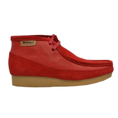 British Walkers New Castle Men's Suede and Leather Moc Toe Chukka Boots