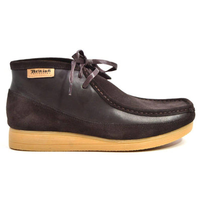 British Walkers New Castle Men's Suede and Leather Moc Toe Chukka Boots