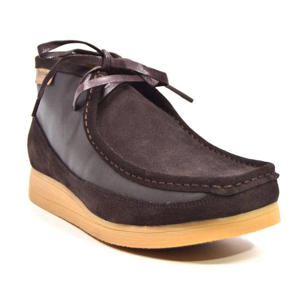 British Walkers New Castle Men's Suede and Leather Moc Toe Chukka Boots