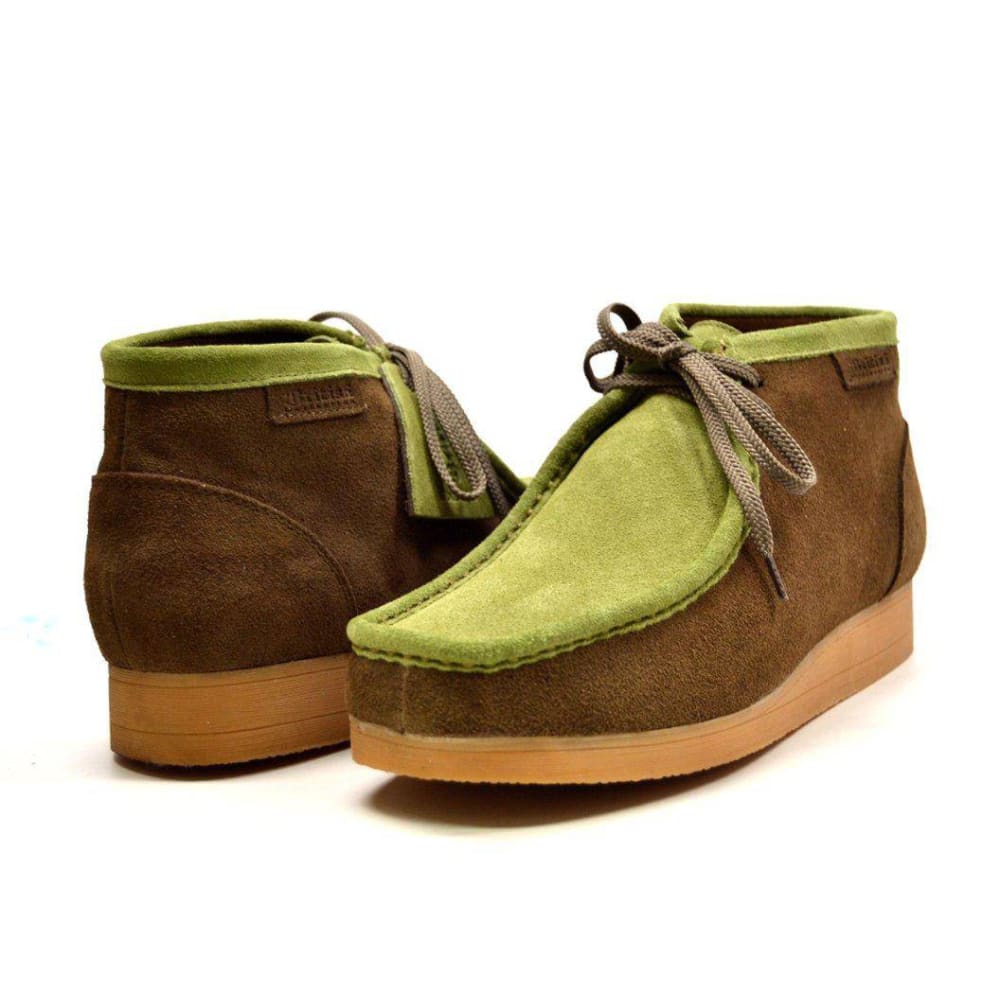 British Walkers New Castle Men's Two Tone Suede Moc Toe Chukka Boot